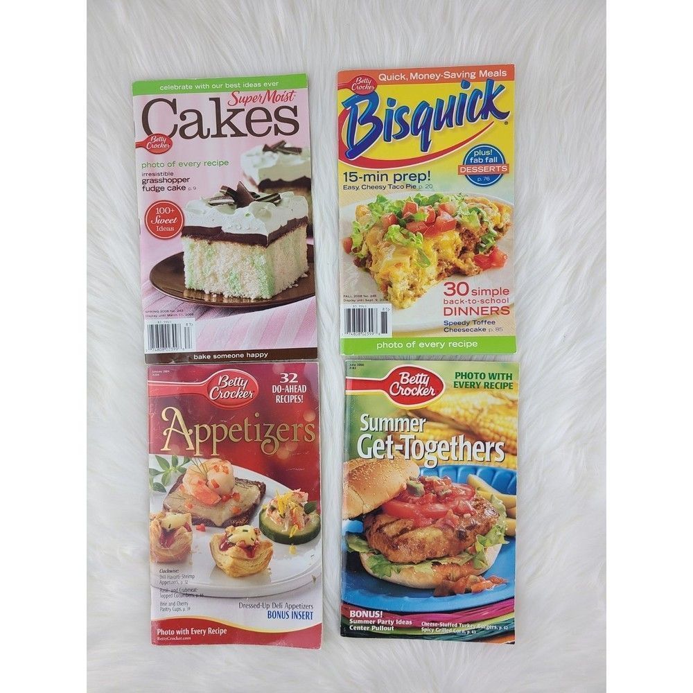 Lot Of 4 Betty Crocker Recipe Magazine